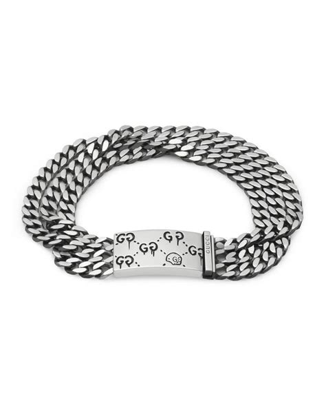 gucci ghost multi chain bracelet|Gucci ghost bracelet review.